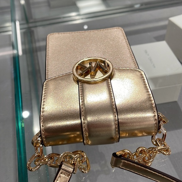 MICHAEL KORS WOMENS FASHION IPHONE SAMSUNG CASE PHONE HOLDER CROSSBODY BAG PURSE - Picture 8 of 16